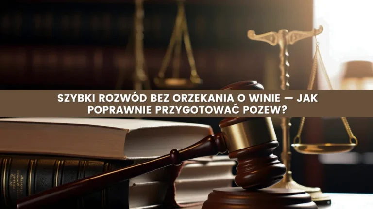 Szybki rozwód bez orzekania o winie — jak poprawnie przygotować pozew?